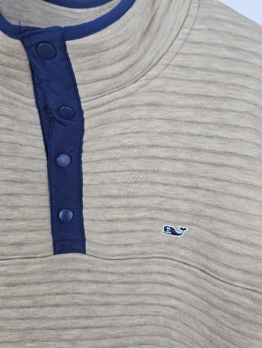 Vineyard Vines Mens Quilted 1/4 Snap Button Pullover Size XL - Picture 2 of 6